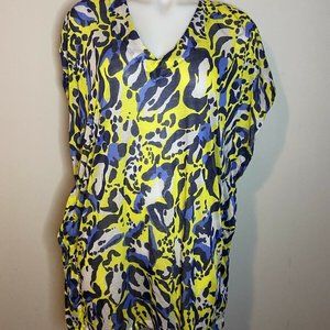 💜Size S H&M Blue And Yellow Animal Print Cover up